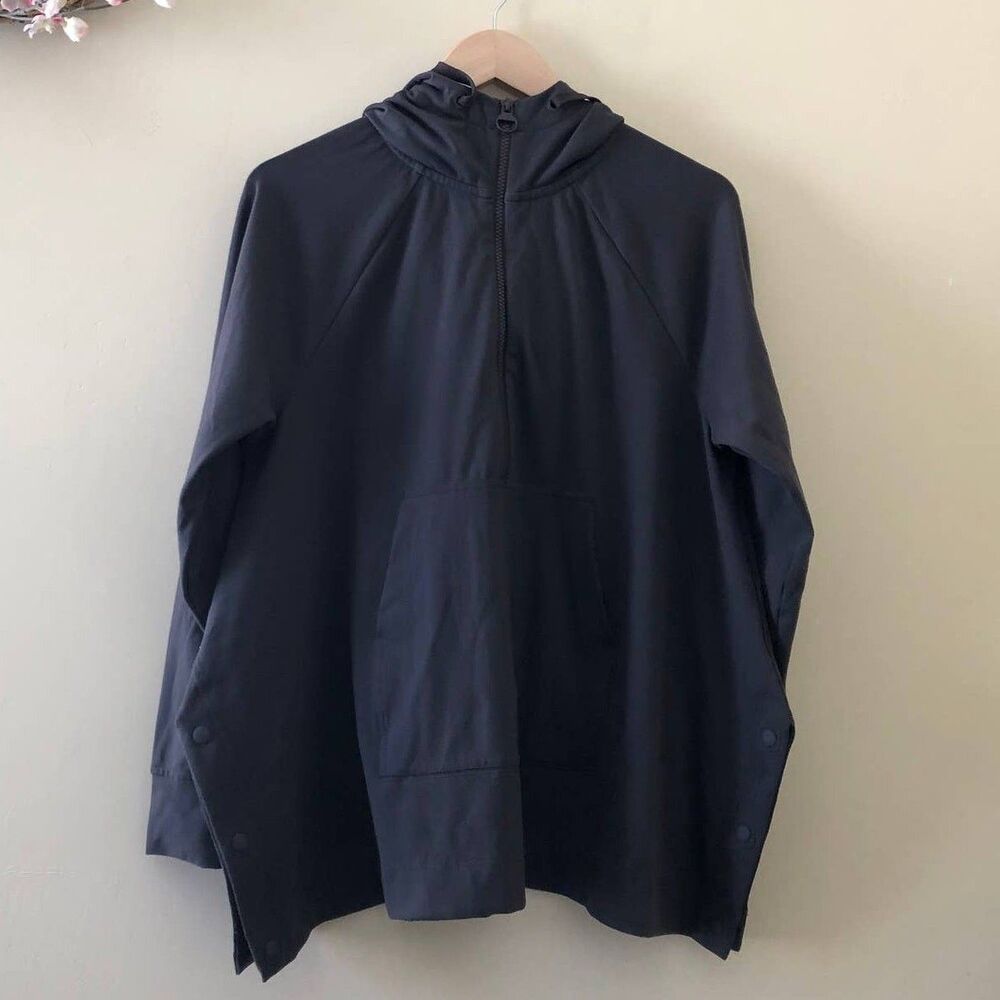 Athleta Jacket Hooded Oversize Gray Size S